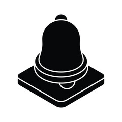 School Bell icon, vector stock illustration.