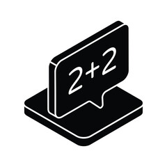 Chat icon, vector stock illustration.