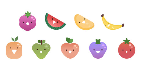 VECTOR fruits and vegetables illustrations