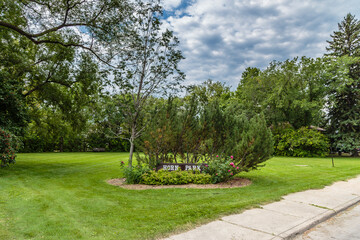 Horn Park in the city of Saskatoon, Canada