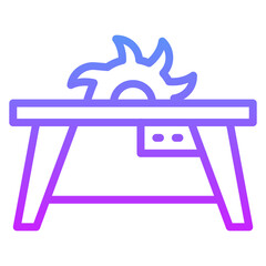 Obraz premium Table Saw Icon