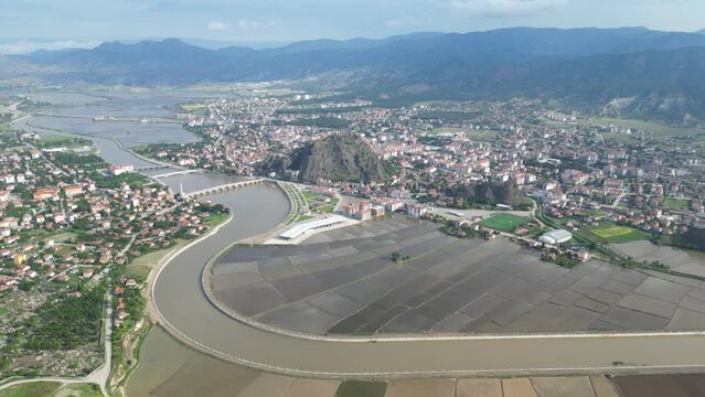 Osmancık district of &Ccedil;orum, one of the important paddy production centers of Turkey.