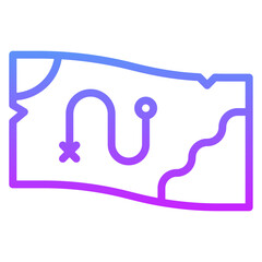 Treasure Map Icon