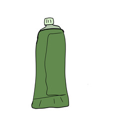 green plastic bottle