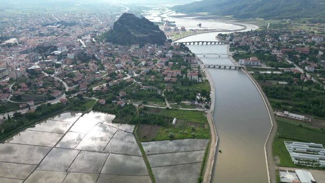 Osmancık district of &Ccedil;orum, one of the important paddy production centers of Turkey.