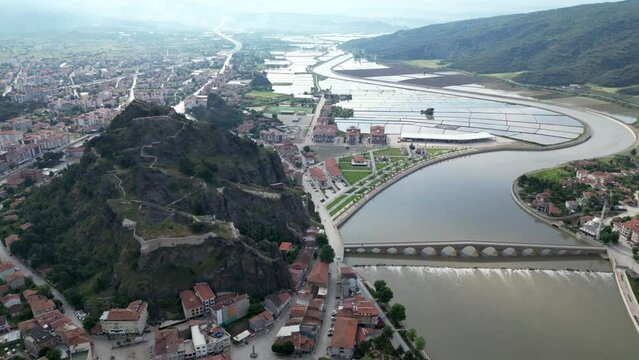 Osmancık district of &Ccedil;orum, one of the important paddy production centers of Turkey.