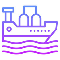 Oil Ship Icon