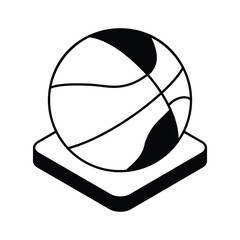 Naklejka premium Sports icon, vector stock illustration.