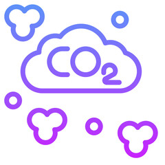 Carbon dioxide Icon