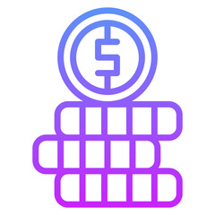 Obraz premium Coins Icon