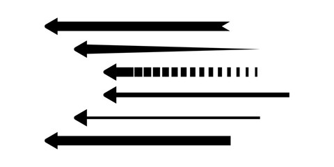 Vector arrow isolated - obrazy, fototapety, plakaty