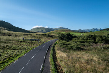 sur la route du Mont Dore en Auvergne