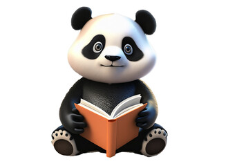 Fototapeta premium Little animal holding book