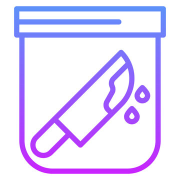 bloody knife inside evidence bag clip art preview