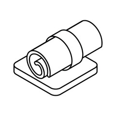 Certificate icon, vector stock illustration.