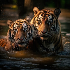 Tiger, Wildlife Photography, Generative AI
