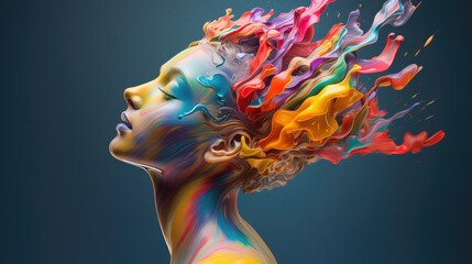 A person's concentration alone, expanding their vision for creative ideas.