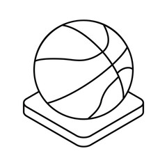 Sports icon, vector stock illustration.