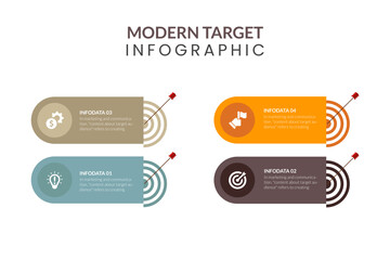 Modern vector abstract list 6 steps business infographic elements. vector illustration