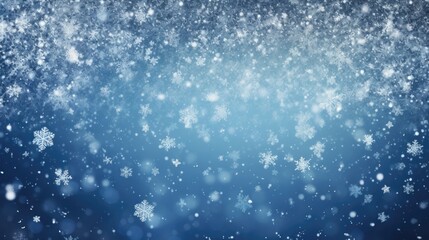 Fototapeta premium A white and blue Christmas background with snowflakes, ideal illustration for Christmas. Generative AI