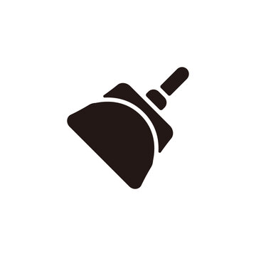 recommend clip art: Dustpan icon.Flat silhouette version.