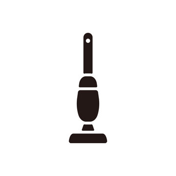 recommend clip art: Vacuum cleaner icon.Flat silhouette version.