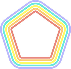 Polygon Rainbow Shape