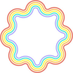 Flower Rainbow Shape
