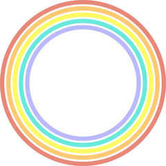 Circle Rainbow Shape