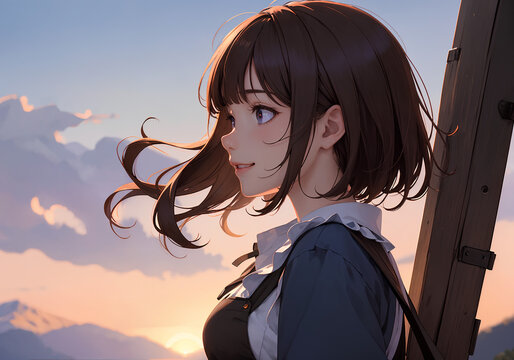 女の子の横顔
