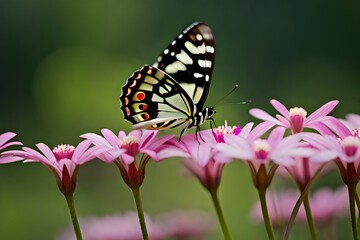 Fototapeta na wymiar butterfly on flower generated by AI