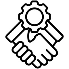 agreement icon often used in design, websites, or applications, banner, flyer to convey specific concepts related to project management.