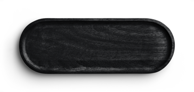 Black Wooden Tray