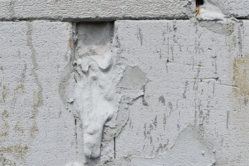 photo of a wall that looks like it's melted