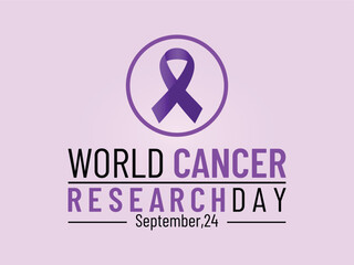 National Cancer Research Month background or banner design template. September 24, 2022