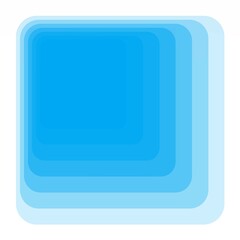 Blue square button isolated