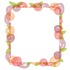 Frame with flowers