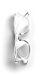 White Clear Frame Reading Glasses 1