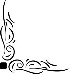 Fototapeta premium line border corner