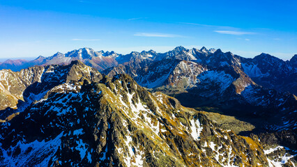 Tatra Mountains in Poland. Zakopane and Tatra Mountains - summit of Giewont. 