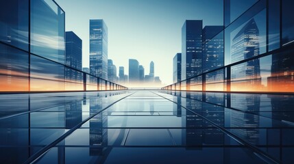 skyscrapers in the city