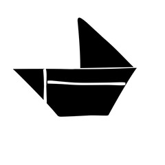 sailboat silhouette icon