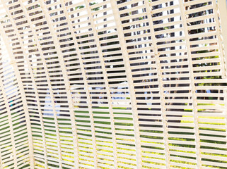 Detalle de mimbre blanco