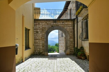 The village of Sant'Angelo dei Lombardi in Campania, Italy.