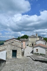 Fototapeta na wymiar The village of Cairano, Italy.