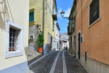 Fototapeta na wymiar The village of Nusco in Campania, Italy.