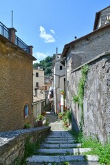 The historic village of Subiaco, Italy