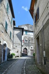 The historic village of Subiaco, Italy