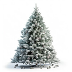 Christmas tree, isolated on white background.Merry Christmas