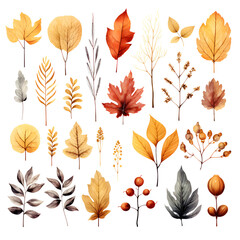 Obraz premium Autumn clip art